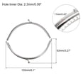thumbnail image 2 of Uxcell Metal Purse Frames, 6.1" 6Pack Kiss Lock Clasp Frame for Coin Bag Sewing DIY, Silver, 2 of 6