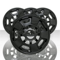 Set of 4 17' 5 Spoke Wheel Skins for 11-19 GMC Sierra 2500/3500 HD - Gloss Black