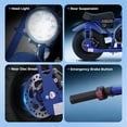 thumbnail image 4 of 39cc Gas Power Mini Bike, 20MPH 4 Stroke Dirt Bike for Teens, Heavy Duty Gas Mini Bike with Wide Air Tires, Rear Disc Brake, Max 160LBS Load Mini Gas Dirt Bike,Blaue, 4 of 7