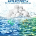 thumbnail image 2 of LINMOUA Upgrade 3.1 lbs Pool Filter Balls, Filter Media Balls for Pool Sand Pump, Eco-Friendly Fiber Filter Balls for Swimming Pool, Reusable Equals 110 lbs Pool Filter Sand, Lasts Several Seasons, 2 of 11
