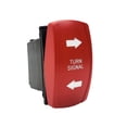 thumbnail image 4 of OZ-USA	Turn Signal Light On/Off/On Red Rocker Switch 4-Pin for UTV Trucks Golf Carts Boats Compatible with Polaris RZR Can-Am Yamaha YXZ Honda Pioneer Dash Panels, 4 of 6