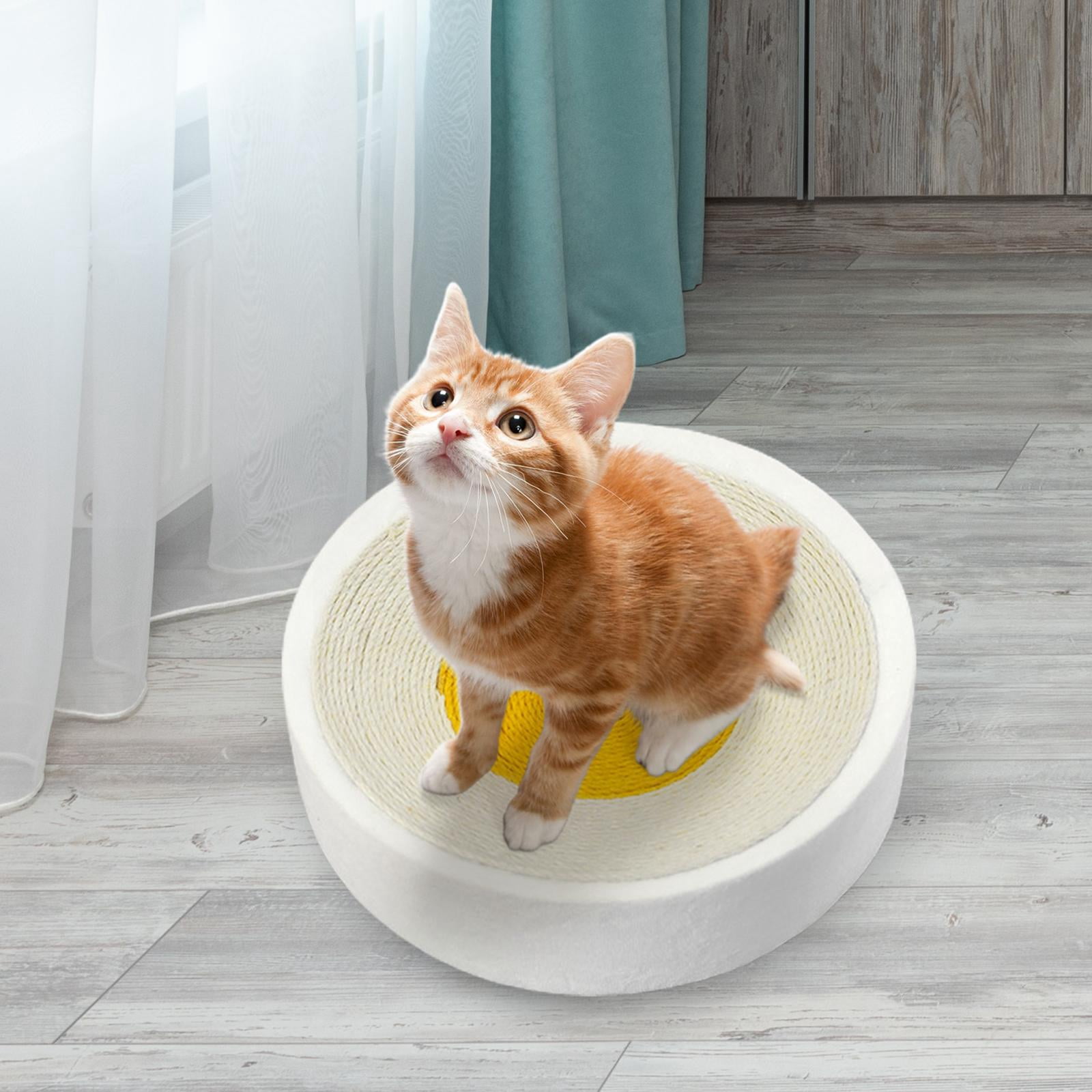 Tooyful Cat Scratch Pad Lounge Cat Beds Rest and Play 40x10.5cm Grind Claws Cardboard Cat Scratcher Bed Cat Scratching Board for Kitten Medium Cats White