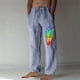 thumbnail image 1 of Puntoco Pantalones casuales largos para hombre, pantalones casuales con estampado de moda para hombre, cintura elástica con bolsillos, pantalones deportivos, 1 of 4