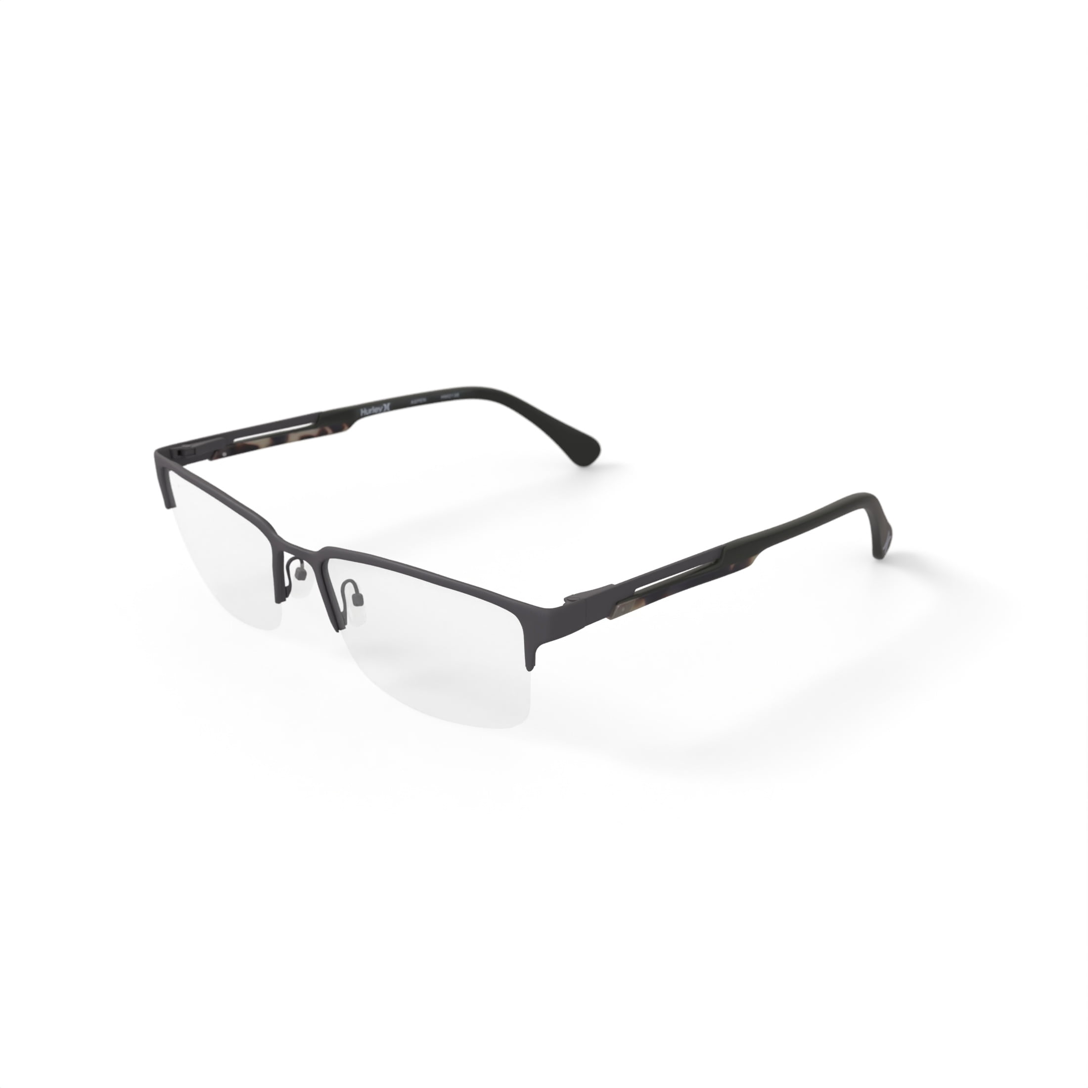 Hurley Men's HMO138 Prescription Eyeglasses with Case, Gunmetal