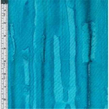 Textile Creations MB-030 Melting Pot Fabric, Turquoise Horizontal Stripe, 15 yd.