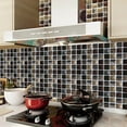 thumbnail image 2 of Bgsha 10Pcs Mosaic Tile Stickers Stick Bathroom Kitchen Home Wall Decal Self-adhesive, 2 of 7