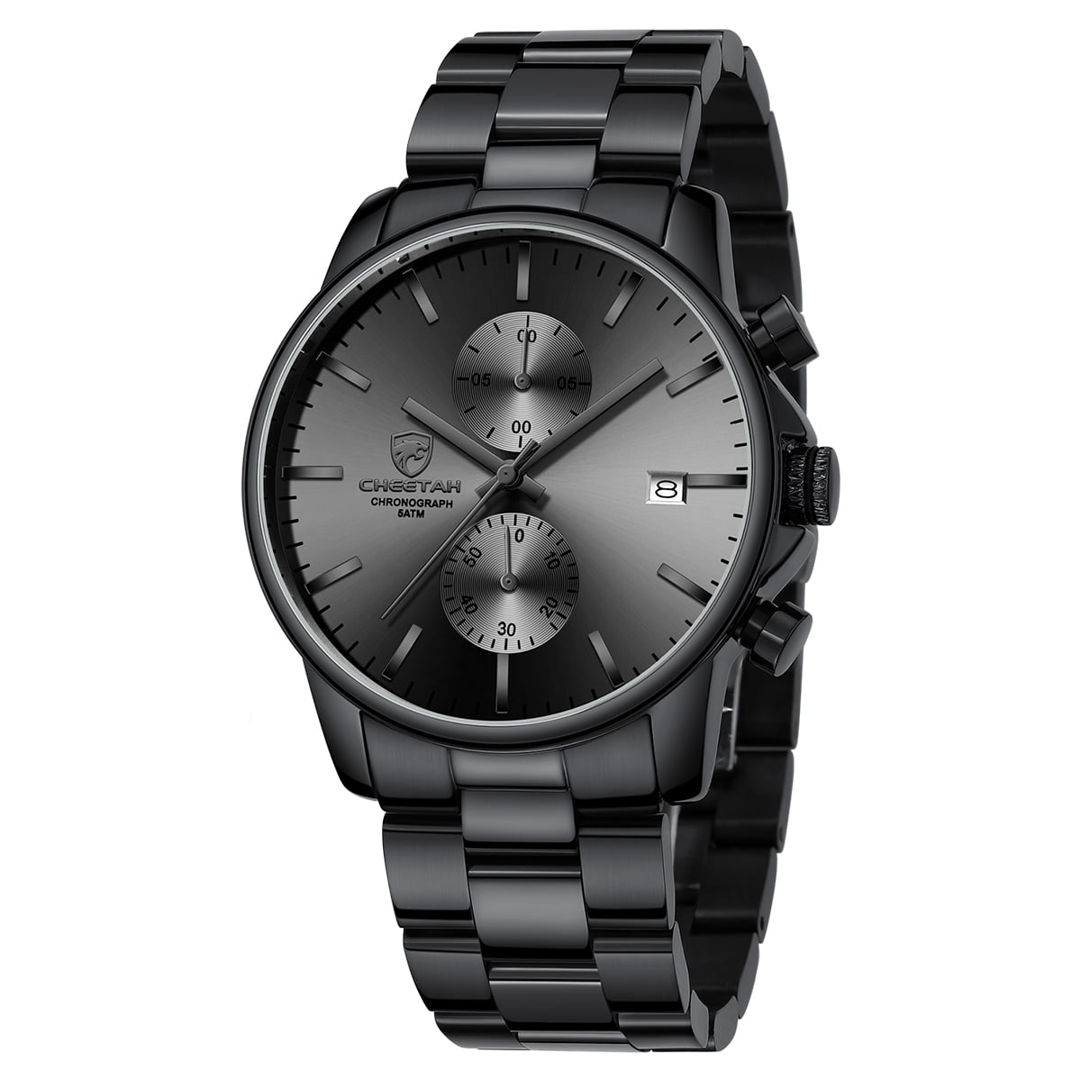 Black stainless 2024 steel watches