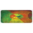 thumbnail image 1 of Psychedelic Kitchen Mat, Abstract Surreal Fractal Dreamlike Fantasy Harmony of Color Theme, Plush Decorative Kitchen Mat with Non Slip Backing, 47" X 19", Green Yellow, by Ambesonne, 1 of 1