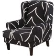 thumbnail image 1 of Wing Back Chair Covers with Arms Piece Slipcovers for Armchair Washable Stretch Print Pattern Wingback Chair Cover Furniture Protector Geometry, 1 of 7