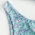 thumbnail image 3 of Zszcpp Bikinis For Women Bathing Suits Beachwear Cut Out Vacation Spaghetti Strap Floral Print Seaside Swimwear Young Adult Swimsuits, 3 of 5