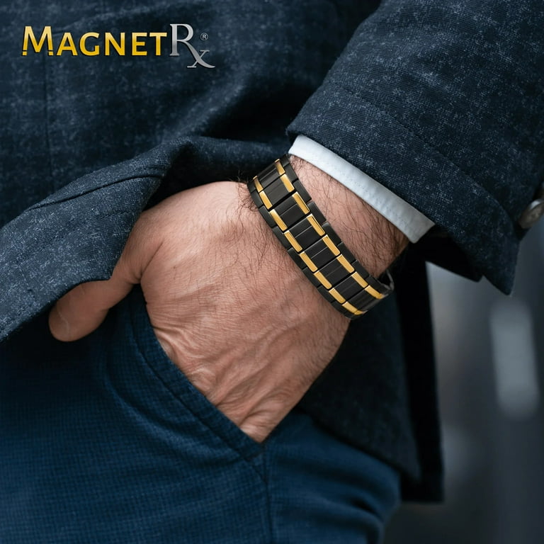 Mens black shop magnetic bracelets