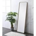 thumbnail image 3 of Soft corner metal rectangular mirror 18x60 inch in Brass, 3 of 5