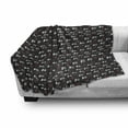 thumbnail image 3 of XOXO Soft Flannel Fleece Throw Blanket, XO Acronym and Striped Heart Pattern Love Romantic Print, Cozy Plush for Indoor and Outdoor Use, 70" x 90", Charcoal Grey Dark Coral, by Ambesonne, 3 of 6