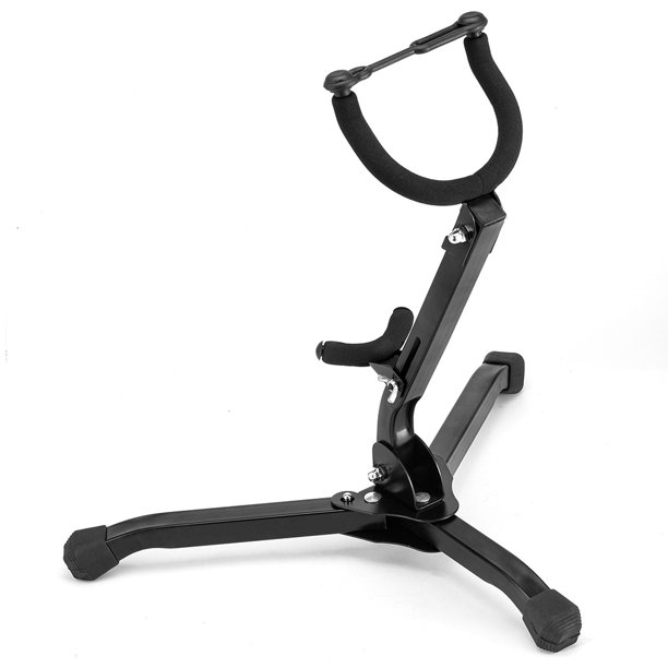 Soporte para saxofón Alto Tenor trípode plegable accesorios para instrumentos de viento negro