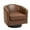 Leather|Coffee, variant on DREAMSIDEA PU Leather Swivel Barrel Club Chair, Modern Accent Chairs Set of 2 Upholstered Round Armchair for Living Room, Office, Bedroom -Coffee