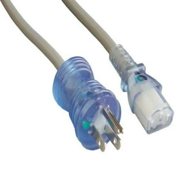 SANOXY Cables and Adapters; 10ft Hospital-Grade Power Cord 16 AWG 13A 125V (NEMA 5-15P to IEC320 C13)