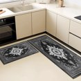 thumbnail image 5 of Kitchen Rugs Sets of 3 Non Slip Washable Kitchen Mats for Floor, Waterproof Kitchen Runner Rug, Floor Mat Carpet for Entryway, Laundry, Sink, Hallway, Bathroom, 5 of 12