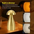 thumbnail image 3 of Lampe de Table Champignon à DEL Rechargeable Sans Fil, Lampe Tactile à Intensité Réglable, Petite Lampe de Chevet Lampe de Chevet pour Décoration de la Maison, Restaurant, 3 of 7