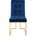 thumbnail image 4 of Meridian Furniture Pierre Navy Velvet Dining Chair, 4 of 7