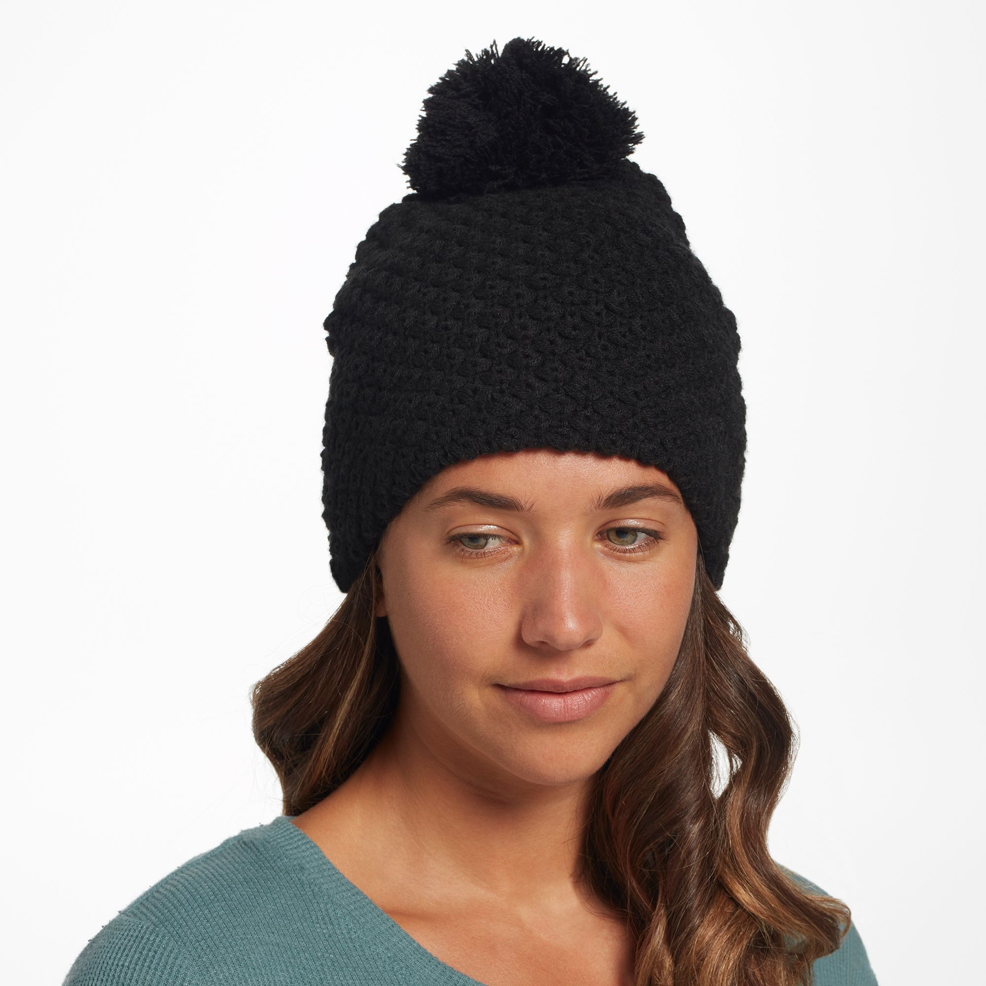 Stream Women's Cabin Popcorn Pom Beanie 