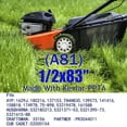 thumbnail image 2 of Make With Kevlar Mower Belt 1/2x83" A81 For AYP Electrolux REPLACEMENT SEARS ROPER BELT MKFLGBB2-A81R20 532180213, 5321371-53, 2 of 10