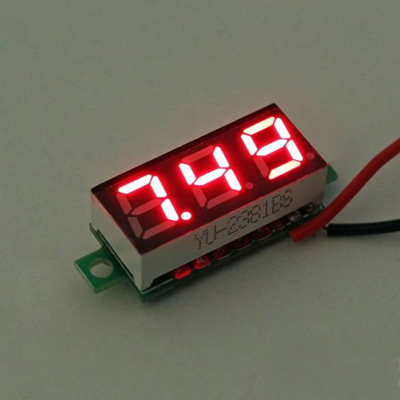 Details about   0.28inch Two Wire LCD Mini Digital DC Voltmeter Gauge Voltage Detector 