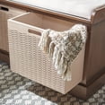 thumbnail image 6 of SAFAVIEH Landers 2 Drawer Storage Bench with Cushion, Brown, 6 of 12