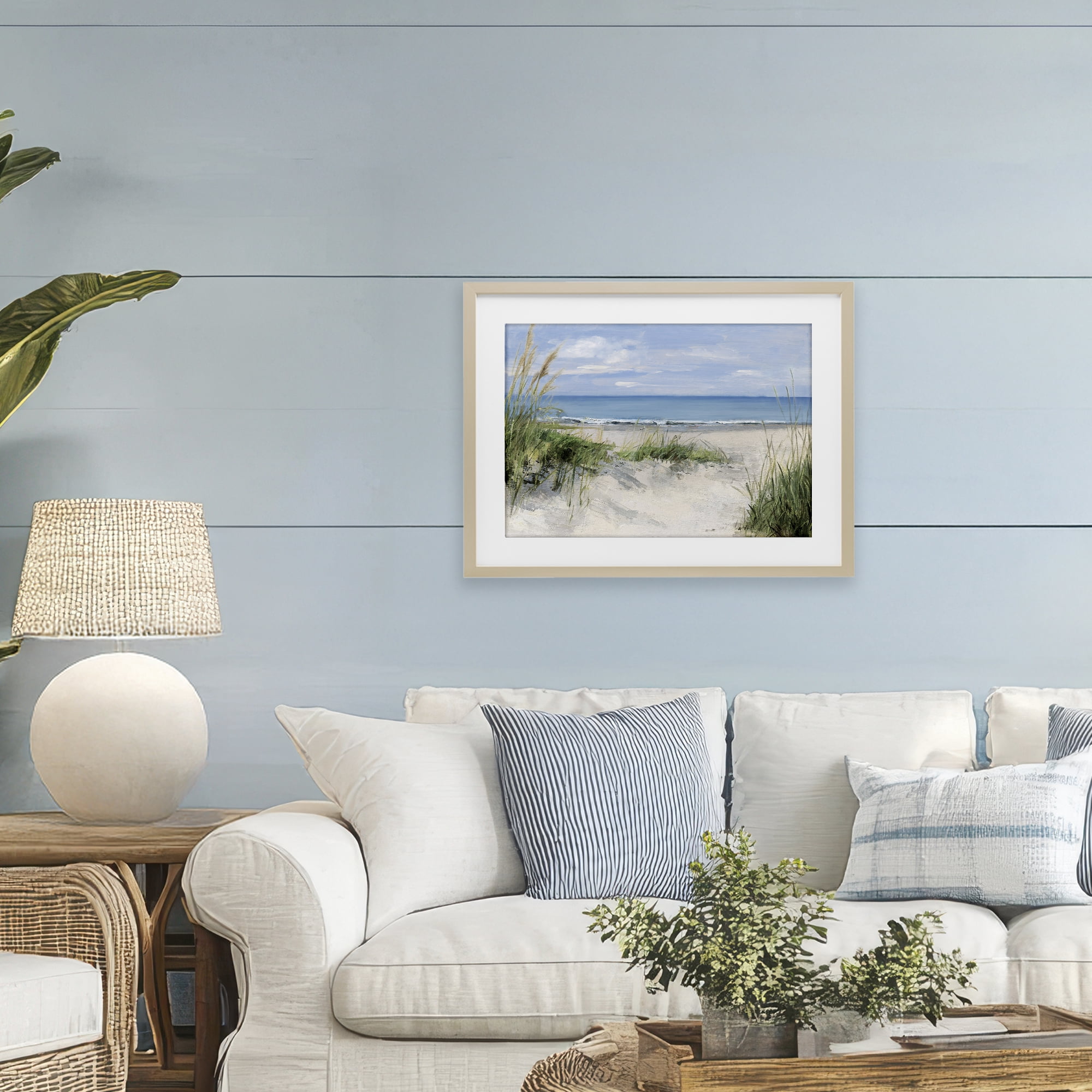 Stupell Industries Tall Grasses by Beach Coast Birch Framed Print Under Glass, design by Sally Swatland