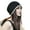 Black, variant on Winter Knitted Hat Women's Knitted Winter Hat Warm Windproof Elastic Baggy Beanie Cap for Cold Weather Thick Winter Hat