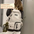thumbnail image 1 of Casual Daily & Travel Backpack - Lightweight, Spacious Nylon with Zip Closure, Adjustable Straps, and Fashionable Frog Pendant, 1 of 5