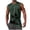 Army Green, variant on Men's Palm Tree Print Tank Tops – Relaxed Fit Hawaiian Style Sleeveless T-Shirt for Beach and Vacation Loose Fit Beach Tank Top