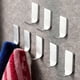 thumbnail image 1 of 8 paquetes de ganchos adhesivos para toallas, resistentes ganchos de pared de acero inoxidable para cocina, baño y oficina., 1 of 5
