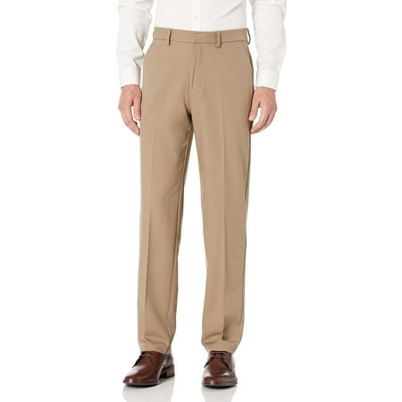 パンツ CLASSIC FIT TROUSERS GRAIGE Mens Pants 40x31 Straight Leg Classic Flat Front 40