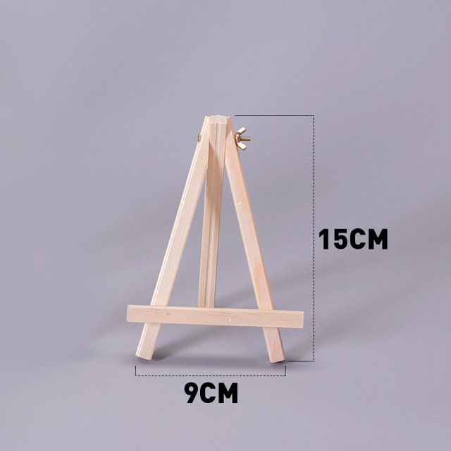 Mini caballete de madera de escritorio para niños, pequeño caballete plegable para óleo, caballete de mesa, trípode