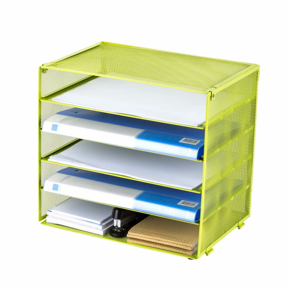 HGMart Mesh Desktop File Organizer 5 Tier Letter Tray for Organizing