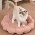 thumbnail image 5 of OutmaxHome Dog Beds for Small Dogs - Round Cat Beds for Indoor Cats, Washable Pet Bed Bolster for Puppy and Kitten, Flower Plush Dog Cushion, 5 of 6
