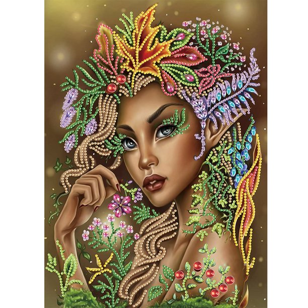 Pintura de diamante 5D DIY Kit de taladro en forma especial parcial Elfo Decoración del hogar(5) Hugtrwg Para estrenar