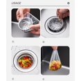 thumbnail image 3 of 100 piezas de malla de filtro para fregadero de cocina, malla de filtro para alcantarillado con caja de almacenamiento, bolsas de filtro desechables para fregadero de cocina o baño, 9 cm, 3 of 5