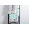 thumbnail image 2 of Gray Large Chevron Throw, 2 of 3