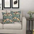 thumbnail image 5 of Chinoiserie Blue Sage Green Teal Pimpernel Pillow Covers 20X20 in Set of 2 Colorful Floral Bird Red Strawberry Pillow Cases Vintage Flower Throw Pillowcases Home Decor for Couch Patio Sofa Porch, 5 of 6