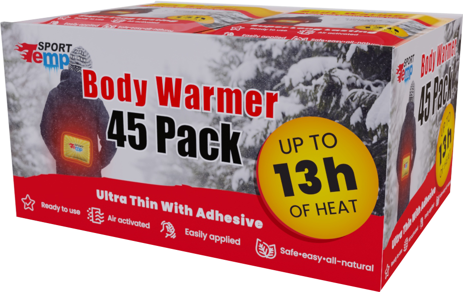 Body Warmers (45 Count) Up to 13 Hours of Heat, Easily Apply with