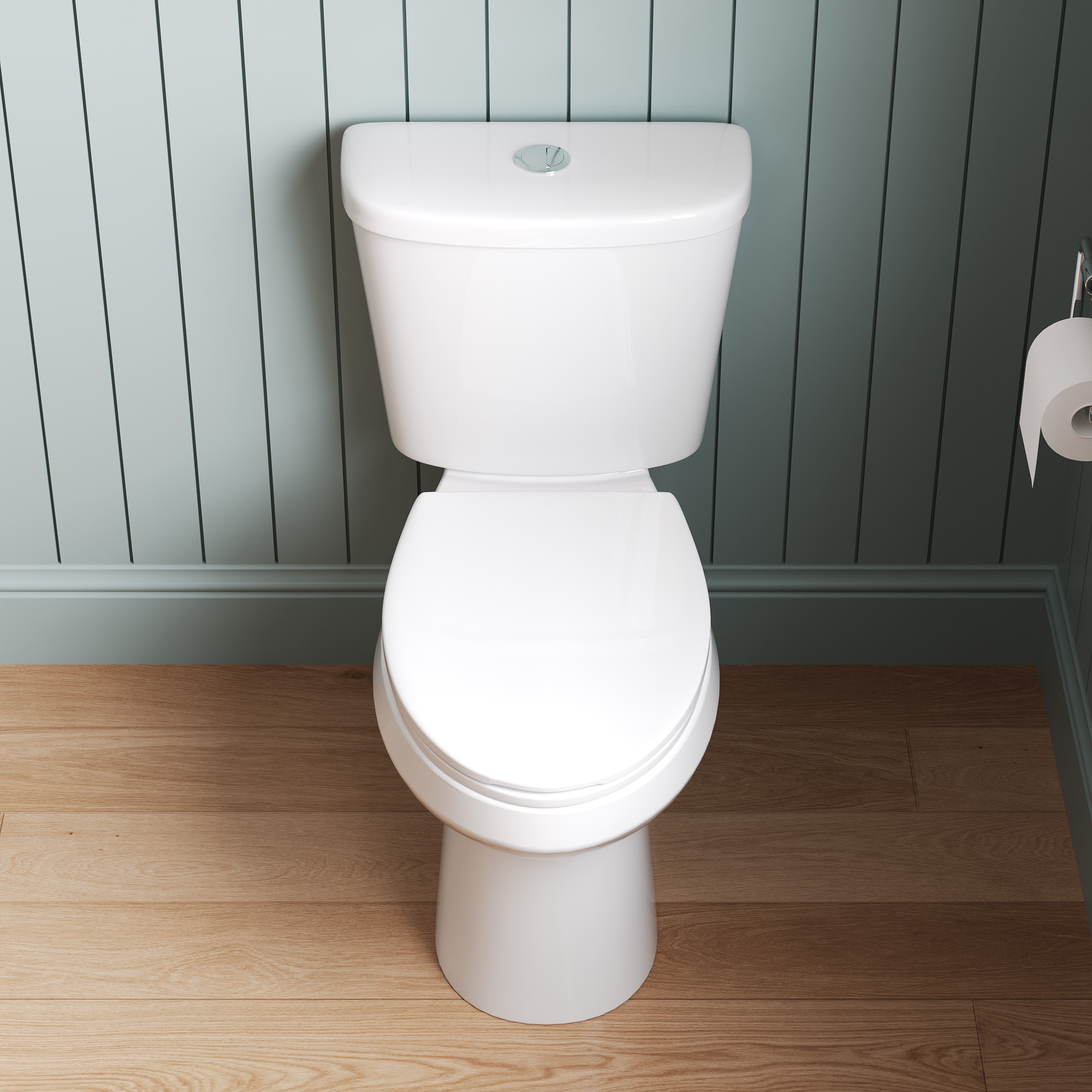 2-Piece 0.8/1.28 GPF Dual flush Elongated ADA Seat Height Toilet in White Map Flush 1000 g, Quiet-Close Seat Included