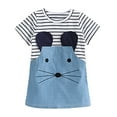 thumbnail image 1 of 2018 Summer Baby Girl Clothes Dresses Cute Mouse Girl Children Clothing Kids Girls Dress Denim Kids Clothes Princess Dress, 1 of 6