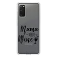 thumbnail image 1 of DistinctInk Clear Shockproof Hybrid Case for Galaxy S20 PLUS / 5G (6.7" Screen) - TPU Bumper Acrylic Back Tempered Glass Screen Protector - Mama Needs Wine - Wine Glass, 1 of 2