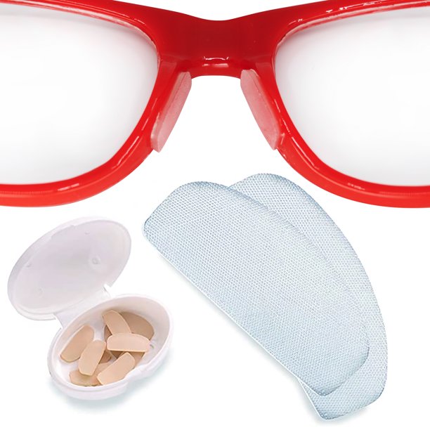 Setex Gecko Grip AntiSlip Nose Pads for Eyeglasses, (5 Clear Pair) USA