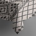 thumbnail image 3 of Black Geometric Diamond Striped Pattern Rectangle Tablecloth 60"x120",Waterproof Polyester Rectangle Table Cloth, Wipeable Spillproof Polyester Tablecloth for Dining, Camping, Indoor and Outdoor, 3 of 6