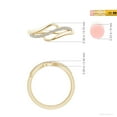 thumbnail image 6 of ANGARA Natural Diamond Swirl Bypass Ring in 14K Yellow Gold for Women (Size-1.65mm | Color-I-J| Clarity-I1-I2) | April Birthstone, Birthday, Anniversary, Jewelry Gift for Women | Natural Diamond Ring, 6 of 10