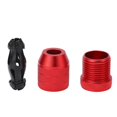 thumbnail image 4 of Adjustable Drill Stop Collar Aluminum Alloy Red Anti Slip Nylon Inner Ring Drill Stop Collar for Woodworking For 0.24 to 0.43in Drill Bit, 4 of 5
