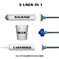 thumbnail image 2 of Caulk Gun, 24 oz Container Size, Aluminum, 18:01, Full Barrel Frame, Blue, 2 of 4
