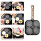 thumbnail image 3 of Sartén para tortilla antiadherente, bistec de huevo, jamón, tortitas, fabricante de desayuno 4 agujeros Ndcxsfigh Libre de BPA, 3 of 7